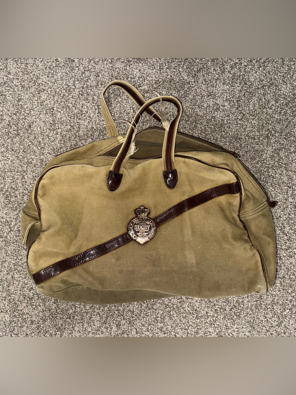 RALPH LAUREN RUGBY canvas duffel weekender